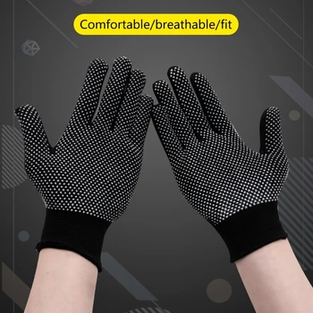 12 пар нейлоновых трикотажных защитных рабочих перчаток для промышленных, складских, садовых сооружений с односторонними точками 24BD  4