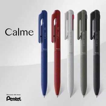 1шт Pentel Calme Mute Press 0,5 Шариковая ручка Средняя Масляная ручка Японские Канцелярские принадлежности Школьные принадлежности  5