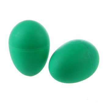 2 пластиковых погремушки Green Egg Maraca, Шейкер, Перкуссия, детская музыкальная игрушка  5