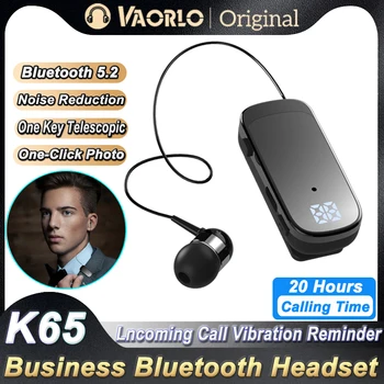 2023 K65 Мини Беспроводная Bluetooth Гарнитура громкой связи Напоминание О Звонке Вибрация Спортивный Зажим Драйвер Auriculares Наушники F910 F920 F990  5