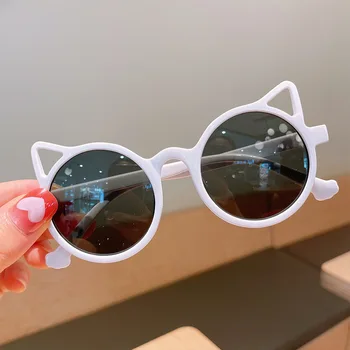 2023 новые детские солнцезащитные очки в европейском и американском стиле cute cat glasses  4