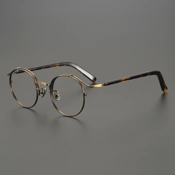 2023 Новые женские очки для чтения при близорукости, персонализированные дизайнерские ацетатные титановые повседневные оптические очки в ретро-оправе для мужчин  3