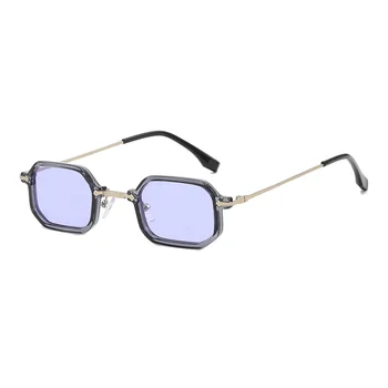 2023 новые мужские ретро очки в металлической оправе модные солнцезащитные очки в европейском и американском стиле женские солнцезащитные очки  5