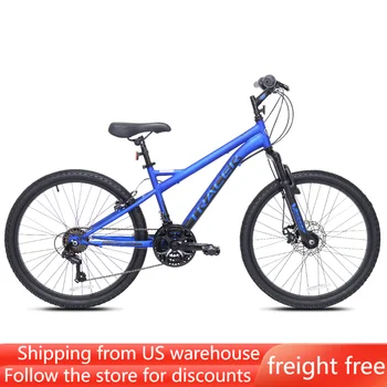 24-дюймовый горный велосипед Blue Bicycle Free для шоссейных велосипедных прогулок, спортивных развлечений  5
