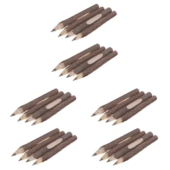 24 шт. карандаши из коры в стиле ретро, деревянные карандаши в виде веточек в деревенском стиле, подарки для детей, дети  5
