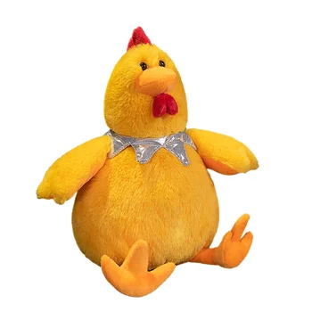 25 см Кавайный толстый петух Мягкая игрушка мультяшная имитация животного цыпленка Плюшевая кукла Подарок ученику начальной школы для детей Дети  5