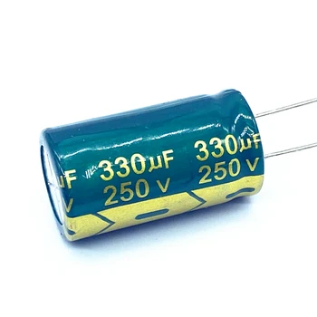 30 шт./лот высокочастотный низкоомный алюминиевый электролитический конденсатор 250 В 330 мкФ размер 18*30 330 МКФ 20%  0