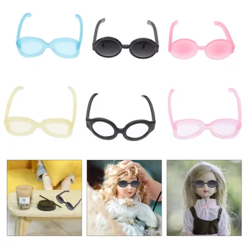40 шт. Мини-очки для одевания черных кукол, женская игрушка, стильные очки  5
