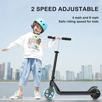 5,8-дюймовый складной электрический скутер для детей, мотор мощностью 120 Вт, регулируемая по высоте скорость 6,2 миль в час  2