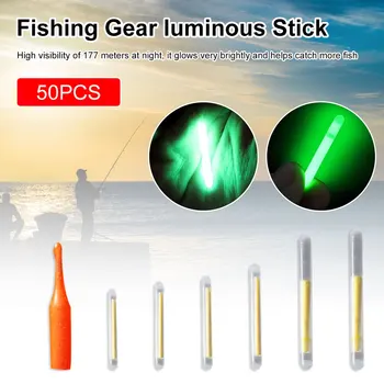 50 шт./лот 2,2-4,5 мм Светящаяся Поплавочная удочка для ночной рыбалки с подсветкой, темная светящаяся палочка, флуоресцентная светящаяся палочка, рыболовные принадлежности Pesca  5