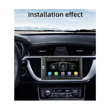 6,2-дюймовое автомобильное радио с беспроводным стереоприемником CarPlay Android, сенсорным экраном, Bluetooth FM USB, HD MP5-плеером мощностью 6200 Вт  4