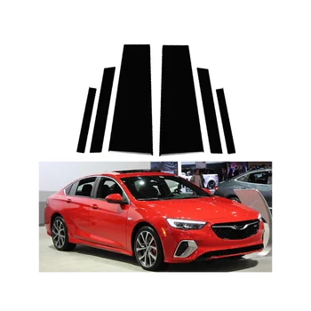6шт Автомобильные Стойки для Vauxhall Insignia/Buick Regal/Holden Commodore 2018-2020 Наклейки Для Отделки Дверей и Окон Глянцевый Фортепианный Черный  10