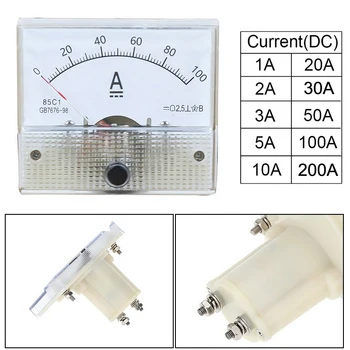 85c1 Амперметр постоянного тока, аналоговый измеритель тока, панель, механический указатель типа 1/5/10/20/50/100ma  5