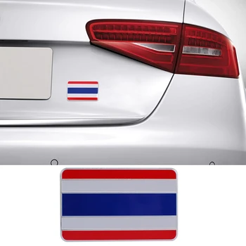 8x5 см Алюминиевая Эмблема Для Флага Таиланда значок для Honda Toyota Nissan Mazda Mitsubishi BMW Боковое Украшение автомобильные наклейки  5