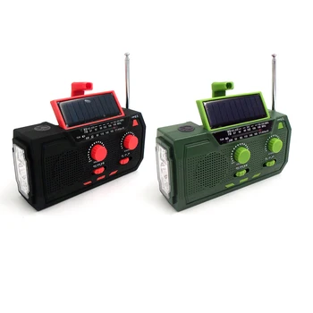 AM/ FM / WB Солнечное Радио 2000 мАч Батарея Bluetooth-совместимый 5.0 Аварийный Погодный Радиоприемник SOS Сигнализация Поддержка TF USB Флэш-диск /плеер  5