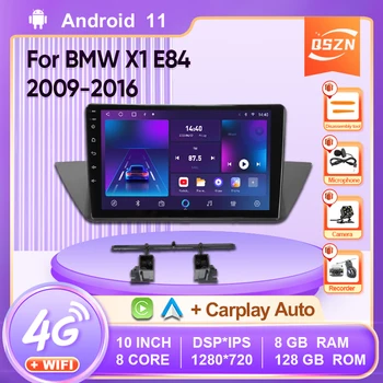 Android 11 Автомагнитола для BMW X1 E84 2009-2016 Мультимедийный плеер 2Din Carplay Авто Стерео Головное устройство Аудио Wifi 4G DSP IPS 8 + 128G  5