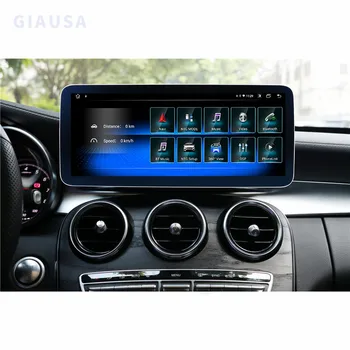 CarPlay Беспроводной Для Mercedes Benz C Class W205 GLC X253 2019-2023 Радио IPS Экран Android 12 Автоматический Мультимедийный Плеер Navi DSP  3