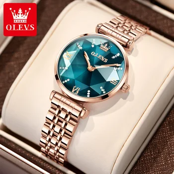 JSDUN Женские кварцевые часы класса Люкс с драгоценными камнями, водонепроницаемые Часы с ремешком из нержавеющей стали для дам, модные дизайнерские наручные часы Reloj Mujer  3