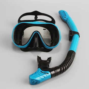 JSJM, новая профессиональная маска для дайвинга, трубка для подводного плавания для взрослых, снаряжение для подводного плавания с маской и трубкой, силиконовая маска для плавания с защитой от тумана и ультрафиолета  5