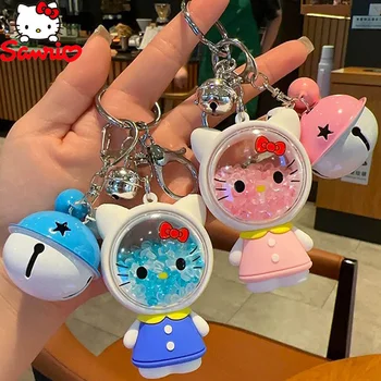 Kawaii Sanrio Брелок для ключей от машины Hello Kitty Цепочка для Ароматерапии Мультяшный Кулон Сумка Для Ароматерапии Аксессуары Милые Игрушки Куклы Hello Kitty  5