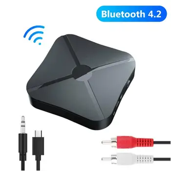KN319 Bluetooth 5.0 4.2 Приемник и Передатчик Аудио Музыки Стерео Беспроводной Адаптер RCA 3.5 ММ Разъем AUX Для Динамика Телевизора Автомобильного ПК  5