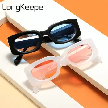 Long Keeper 2023, новые винтажные квадратные разноцветные солнцезащитные очки для женщин и мужчин, градиентные Черные, розовые солнцезащитные очки трендовых оттенков Uv400  5