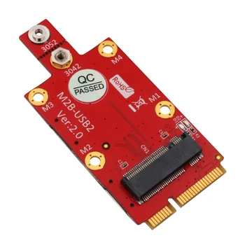 M.2 Ключ B к Адаптеру Mini PCI-e с 2 Слотами для NANO SIM-карт для модуля 3G 4G 5G  5