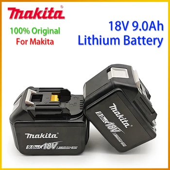 Makita 18V 9000mAh Аккумуляторная Батарея 18650 Литий-ионный Элемент Подходит Для Электроинструмента Makita BL1860 BL1830 LXT400 С Зарядным устройством  5