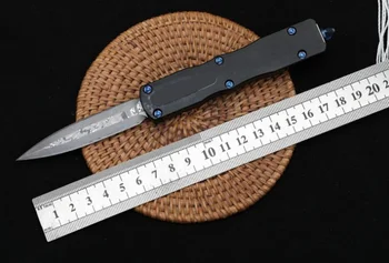 Micro OTF Tech Knife Dragonslayer Серия Лезвие из Дамасской стали Алюминиевый сплав Ручка с ЧПУ Карманный нож для самообороны на открытом воздухе для кемпинга  5