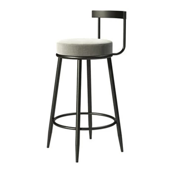 Nordic Ins Легкий Роскошный барный стул с сетчатой красной барной спинкой, Модный барный стул для магазина молочного чая, Высокий стул  10