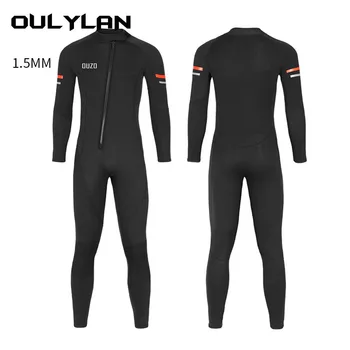Oulylan 1,5 ММ Мужской костюм для серфинга и подводного плавания Гидрокостюм для подводной рыбалки Кайтсерфинг Купальники Гидрокостюм из неопрена  5