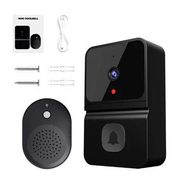 P82D Видеодомофон Голосовая ночная камера дверные звонки WiFi сигнализация дверной звонок двухсторонний разговор для домашней системы безопасности  5