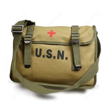 REPRO WW2 Армия США Корейская война США Медицинская Сумка Первой помощи высококачественная Солдатская Футболка Military  2