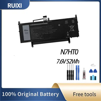 RUIXI Оригинальный N7HT0 N7HTO 7,6 V 52Wh Сменный Аккумулятор для ноутбука Latitude 9510 2-в-1 089GNG 0HYMNG 10R94 TVKGH 08NFC7  2