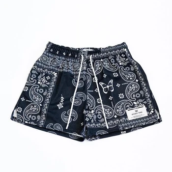 Ryoko Rain / Новые летние модные шорты, мужские и женские шорты в стиле хип-хоп, Пляжные бермуды, Приморские повседневные брюки, Быстросохнущие спортивные штаны из сетки.  5