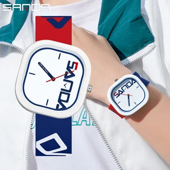 SANDA Мужские часы Лучший бренд класса Люкс Кварцевые часы 2022 Новая Индивидуальность Мужской стиль 50 м Водонепроницаемые часы Relogio Masculino  5