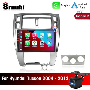 Srnubi 2Din Android 11 Автомагнитола для Hyundai Tucson 2004-2013 Мультимедийный Видеоплеер GPS Навигация 4G Carplay Автоматическое Головное устройство  5