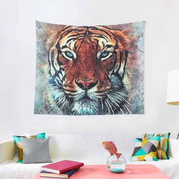 Tiger spirit # Гобеленовое украшение tiger для спальни, Эстетичный декор  5