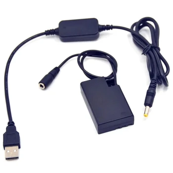 USB Кабель постоянного тока + Фиктивный Аккумулятор K-AC128 D-LI109 D-DC128 Соединитель постоянного тока для камеры Pentax K-70 K-50 K-30 K-R K-2 K-S1 K-S2  10