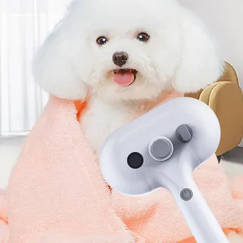 USB кошачья расческа для распыления шерсти с поплавком, практичная водонепроницаемая расческа для домашних животных для чистки волос  5