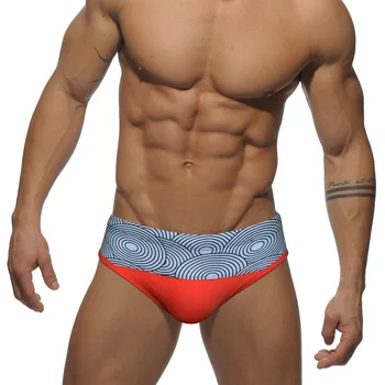 WK69 новые красные темно-синие сексуальные мужские бикини с низкой талией, купальники, плавательные трусы, плавки, купальники для бассейна, мужские пляжные шорты  5