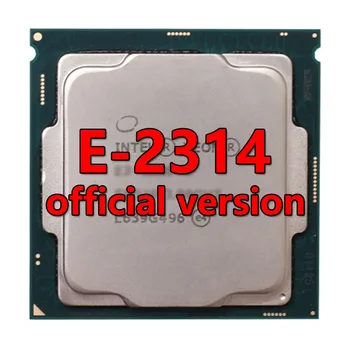 Xeon platiunm E-2314 официальная версия процессора 8MB 2.8GHZ 4Core /4Therad 65W с процессором LGA-1200 ДЛЯ материнской платы C256  0