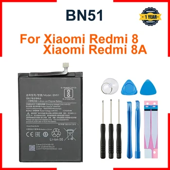 Xiao Mi Battery BN51 5000 мАч для Redmi 8 /8A Высококачественные батарейки для замены телефона AAA + бесплатные инструменты  1