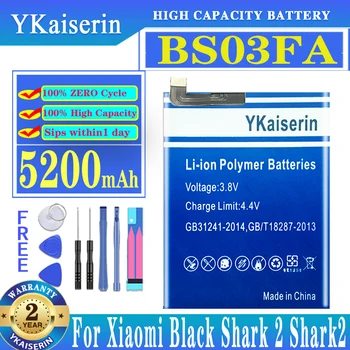 YKaiserin BS03FA 5200 мАч Аккумулятор Для Xiaomi Black Shark 2 Shark2 Сменный Аккумулятор  5