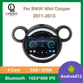 Автомагнитола 2 Din для BMW Mini Cooper 2011 2012 2013 Android 11, Мультимедийный видеоплеер, навигация, GPS, Bluetooth, FM, USB  5