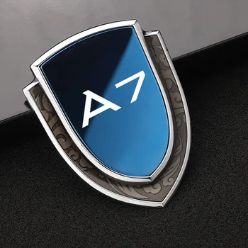 Автомобильная Металлическая 3d Наклейка Auto Logo Custom Shield Styling Decoration Наклейки Для Аксессуаров Audi A7  5