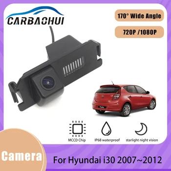 Автомобильная резервная камера заднего вида HD CCD NTSC CAM высокого качества RCA для Hyundai i30 2007 2008 2009 2010 2011 2012  10