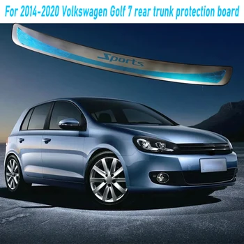 Автомобильные Аксессуары Отделка багажника Протектор заднего бампера Накладка на порог из нержавеющей стали Для 2014 2016 2019 2020 Volkswagen Golf 7  2