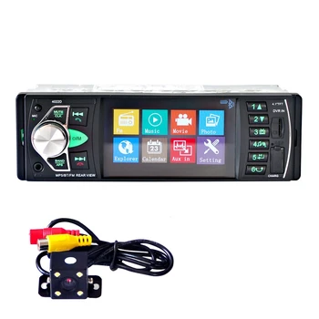 Автомобильный HD 4,1-дюймовый Bluetooth MP5-плеер с экраном заднего вида, FM-радио, карточный проигрыватель, универсальный 4022D + камера заднего вида  5