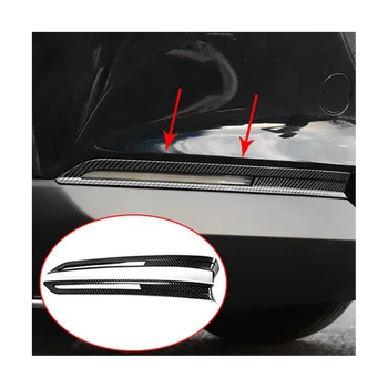 Автомобильный Карбоновый передний бампер из противотуманных фар, Накладка рамы фонаря для Mazda CX30 CX-30 2020 2021  4
